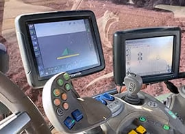 Piantagione di pistacchio con sistema GPS