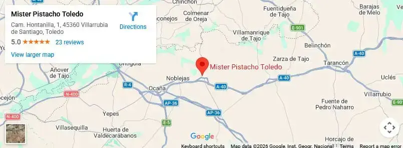 Mapa de ubicación de Mister Pistacho Toledo
